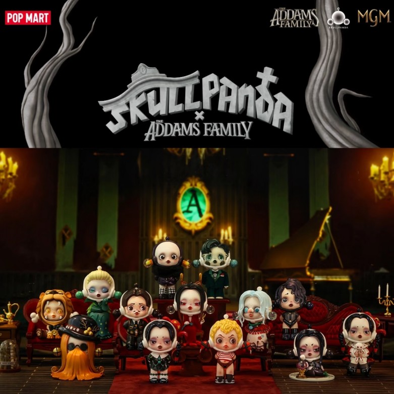 Model Kit Girl - POP MART SKULLPANDA Addams Family Series