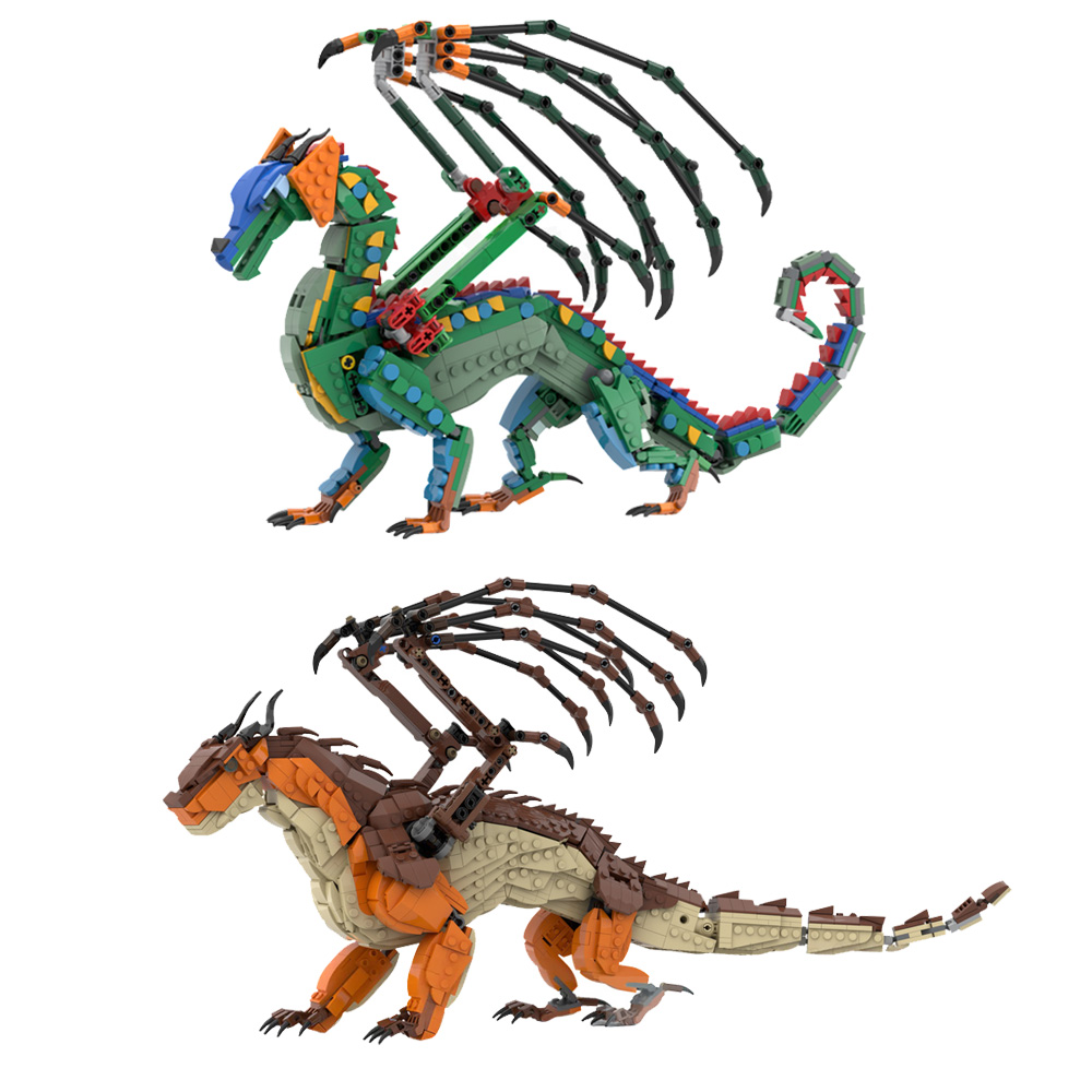 MOC RainWing Building Blocks M - đánh giá và giá Model Kit Dragon