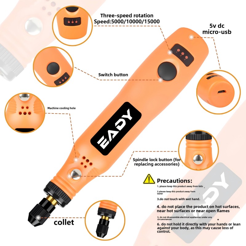 USB Cordless Rotary Tool Kit – - đánh giá và giá Model Kit Tools