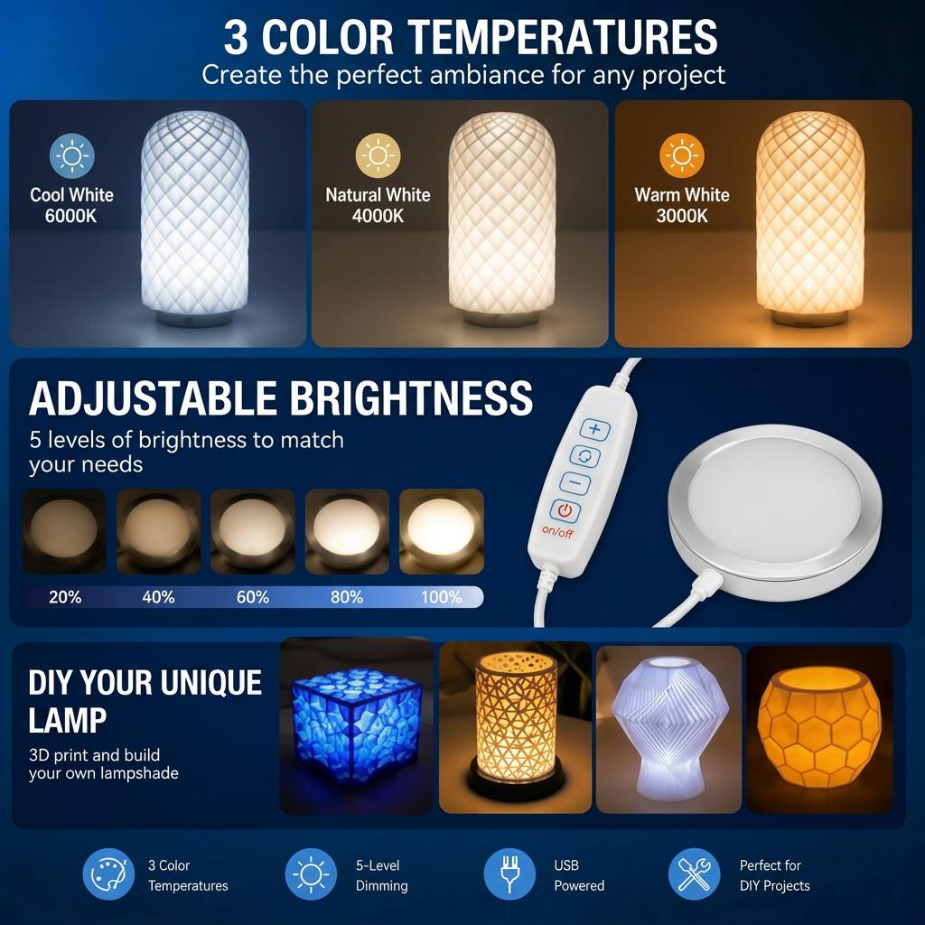 For Bambu Lab Led Lamp Kit Adj - đánh giá và giá Model Kit Rg