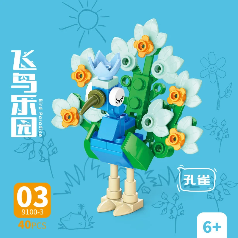 Bricks Animal Bird Paradise Cr - đánh giá và giá Model Kit Girl
