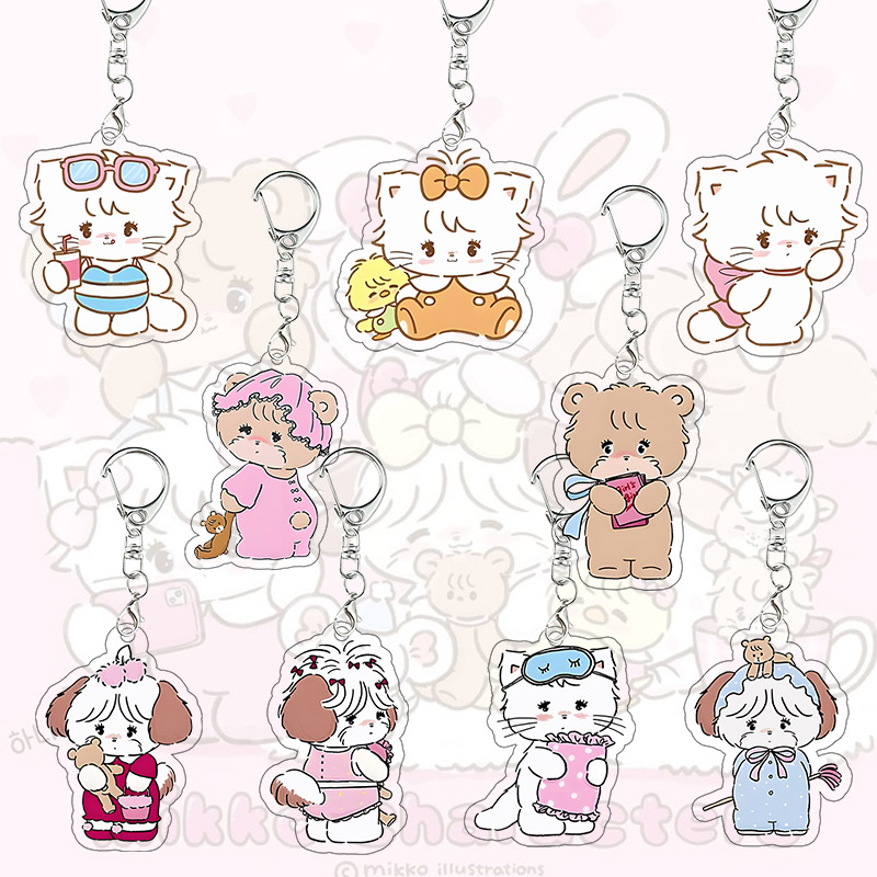 Mikko Kawaii Acrylic Keychain  - đánh giá và giá Model Kit Girl